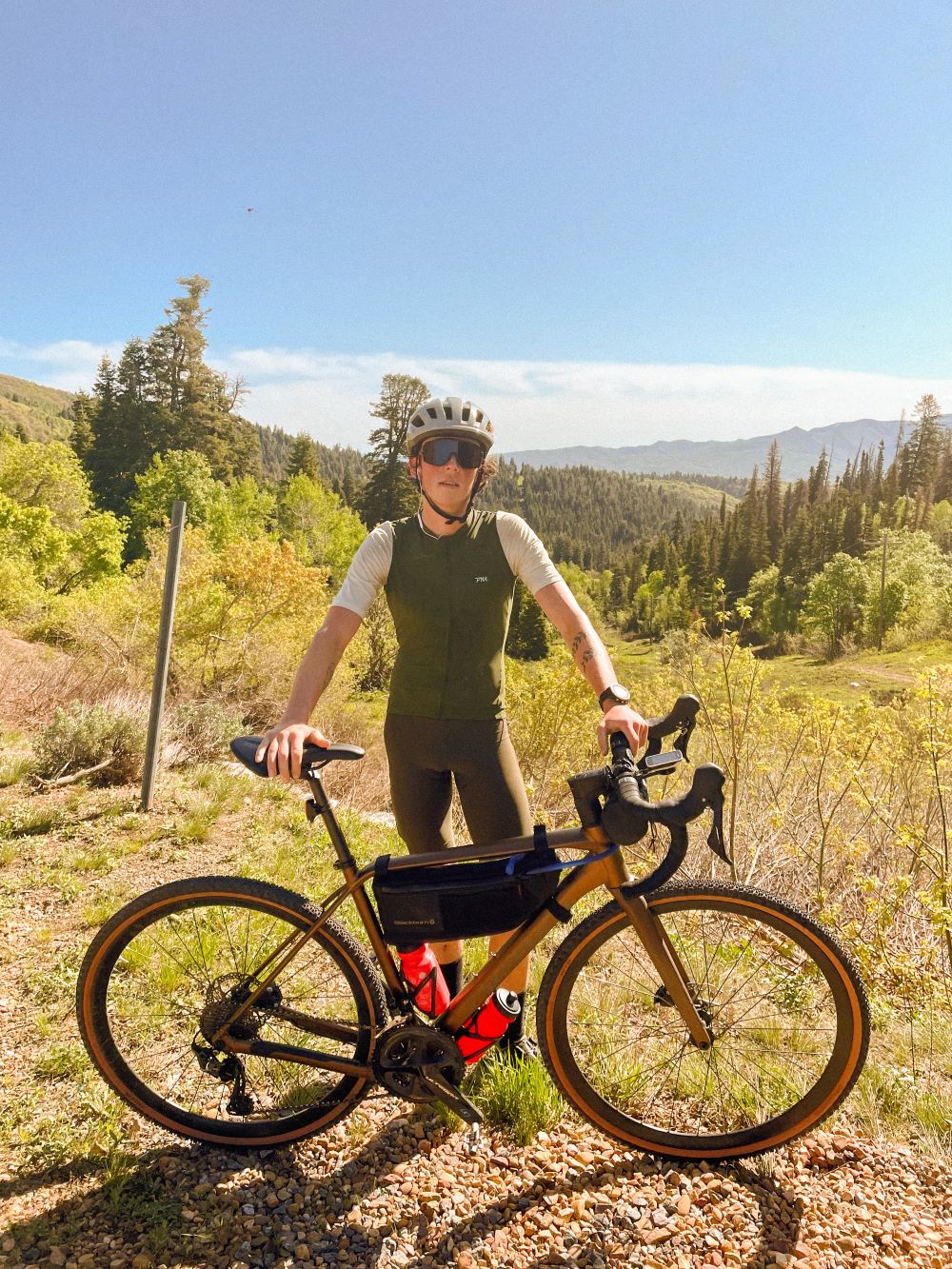 Photo of Sam Werstak on a bike