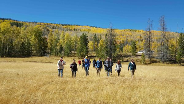 Students explore Hayden Fork, a glaciated valley in the Uinta Mountains in September 2022.